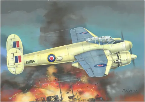 Krabice stavebnice Valom 14435 Bristol Brigand TF.Mk.I v měřítku 1/144