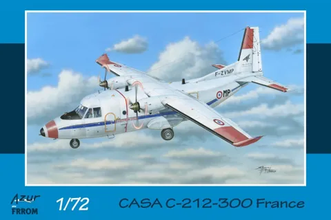 Krabice plastikové stavebnice FRROM CASA C-212 France v měřítku 1/72