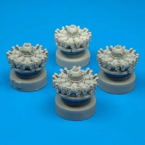 Detailní sada Quickboost QB72026 – motory pro model B-17F/G 1/72 Hasegawa