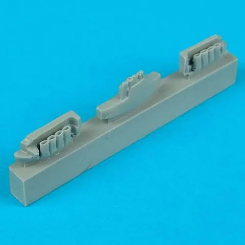 Resinové výfuky Quickboost QB72047 pro model Fw 190A-3 Tamiya v měřítku 1/72