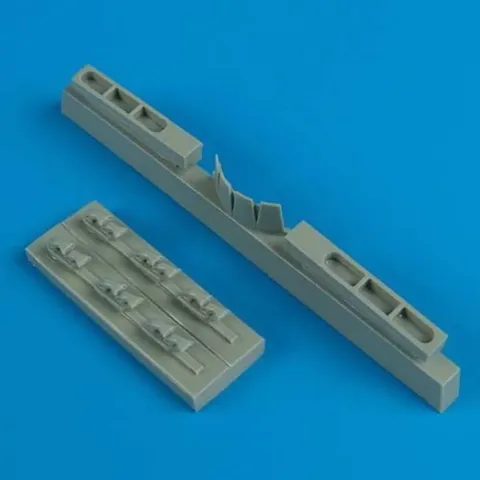 Resinová sada Quickboost QB72306 výfuky a klapky chladiče P-40M/N Warhawk 1/72