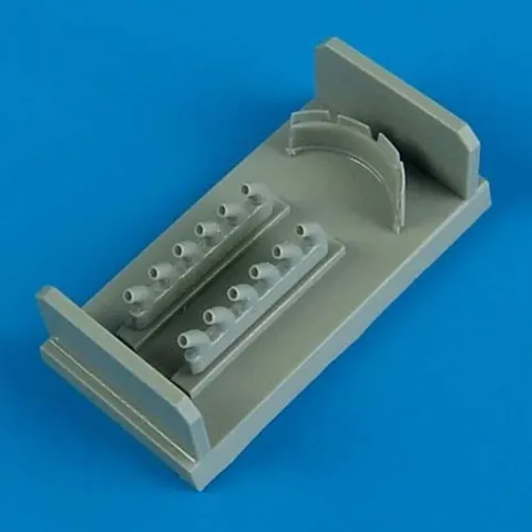 Resinová sada Aires Quickboost QB72374 výfuky a chladič pro P-40B/C v měřítku 1/72