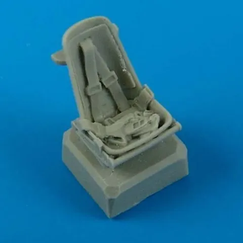 Resinová sedačka s bezpečnostními pásy Quickboost QB72401 pro Bf 109E v měřítku 1/72