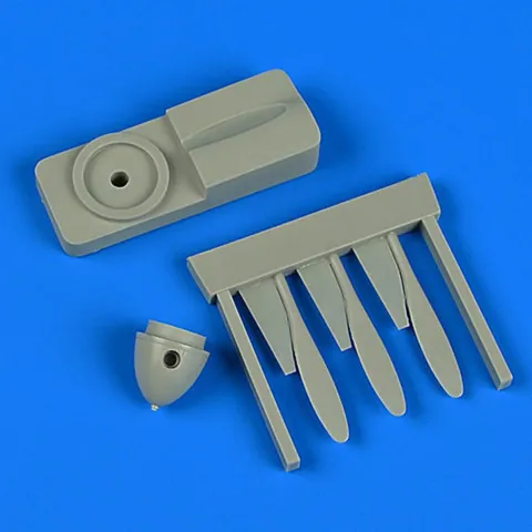 Sada Quickboost QB72563 – vrtule pro Yak-3 v měřítku 1/72 s montážním přípravkem