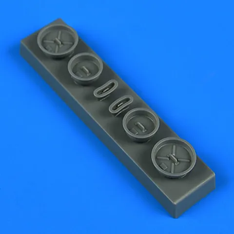 Resinové kryty vstupů vzduchu Quickboost QB72652 FOD covers pro E-2 Hawkeye 1/72 Hasegawa