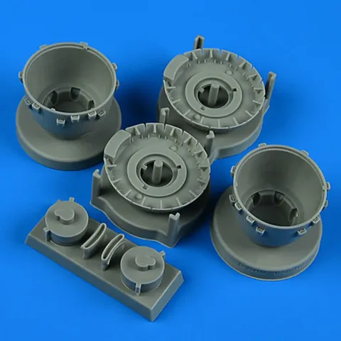 Resinové díly Aires Quickboost QB72731 – kryty motorů a chladicí klapky B-25H/J Mitchell 1/72