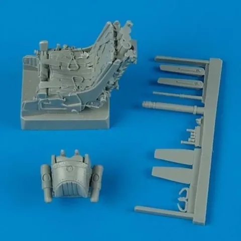 Resinová vystřelovací sedačka s pásy Aires Quickboost QB32050 pro MiG-29A v měřítku 1/32
