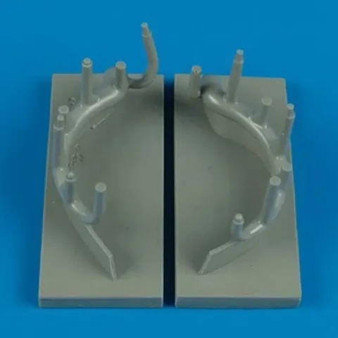 Resinové výfuky Quickboost QB32086 pro stavebnici A6M2 Zero Tamiya v měřítku 1/32