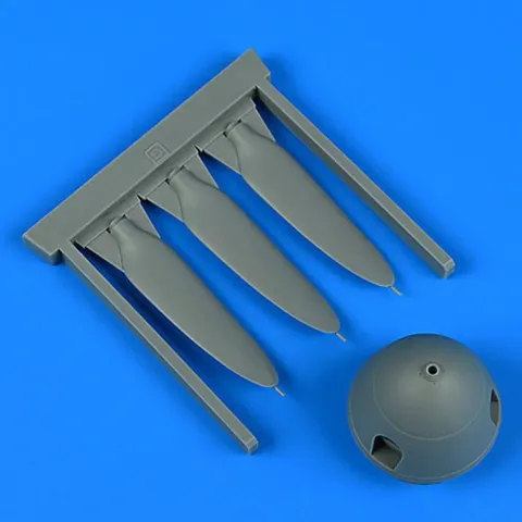 Náhradní vrtule Aires Quickboost QB32248 pro Bf 109G v měřítku 1/32, doplněk k modelu Hasegawa