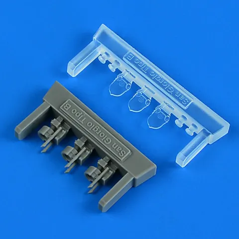 Resinové zaměřovače Quickboost QB32339 San Giorgio Tipo B pro MC.202 v měřítku 1/32, 3 ks