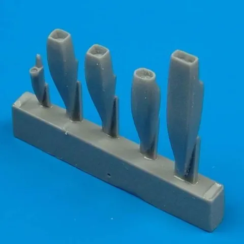 Resinové chladicí nádechy Quickboost QB48020 pro model Su-22M4 v měřítku 1/48