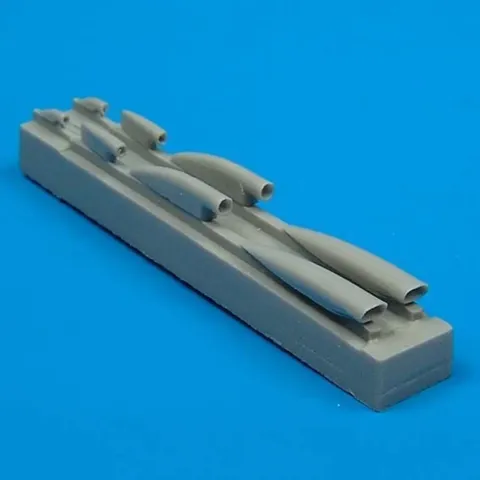 Resinové chladicí vstupy Quickboost QB48021 pro MiG-21MF 1/48 Academy
