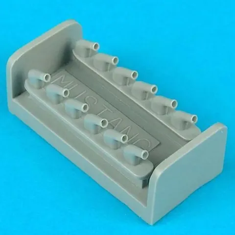 Resinové výfuky Quickboost QB48060 pro model P-51D Mustang v měřítku 1/48