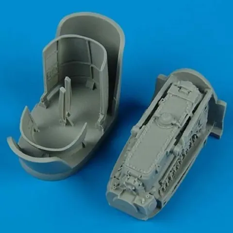 Resinový díl Quickboost QB48204 – pravý motor Bf 110C/E v měřítku 1/48 pro stavebnici Eduard