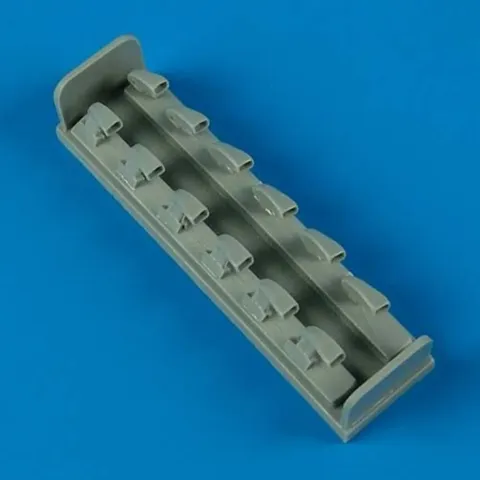 Resinové výfuky Quickboost QB48414 pro Bf 109F v měřítku 1/48 (Zvezda)