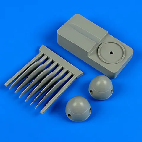 Resinová sada Quickboost QB48589 vrtule s montážním přípravkem pro Me 410 v měřítku 1/48