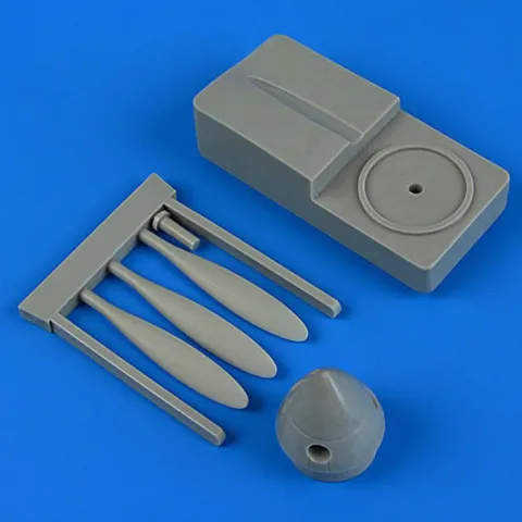 Quickboost QB48717 náhradní vrtule s přípravkem pro model MiG-3 v měřítku 1/48