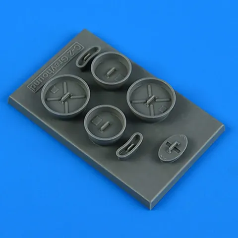 Sada krytů vstupů motorů Quickboost QB48974 FOD covers pro C-2 Greyhound v měřítku 1/48