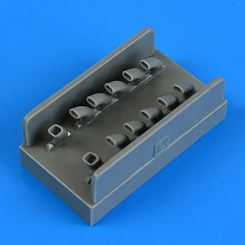 Resinové výfuky Quickboost QB48980 pro model IL-2 v měřítku 1/48 od Zvezdy