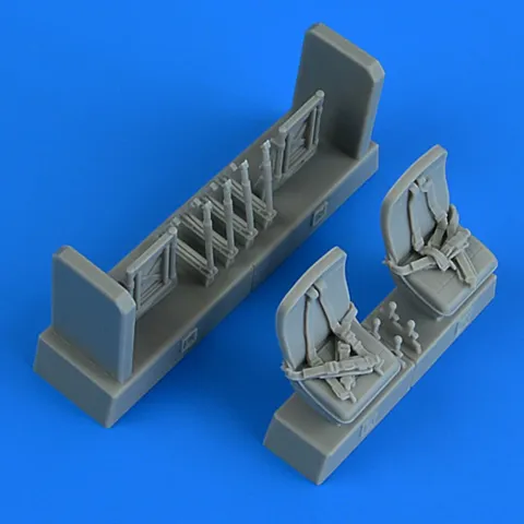 Resinová sedadla s bezpečnostními pásy Aires Quickboost QB49067 pro Mil Mi-8MT/Mi-17 v měřítku 1/48