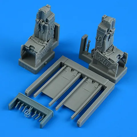 Resinové vystřelovací sedačky Aires Quickboost QB49200 pro F-16I Sufa v měřítku 1/48