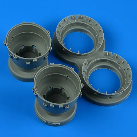 Resinové motorové kryty s otevřenými chladicími klapkami Quickboost QB49206 pro B-25J Mitchell 1/48