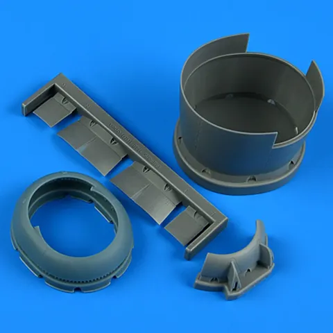 Resinový kryt motoru s otevřenými chladicími klapkami Aires Quickboost QB49207 pro F6F-5 Hellcat 1/48
