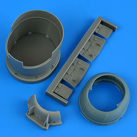Resinová sada Quickboost QB49210 motorový kryt a chladicí klapky F6F-5 Hellcat 1/48