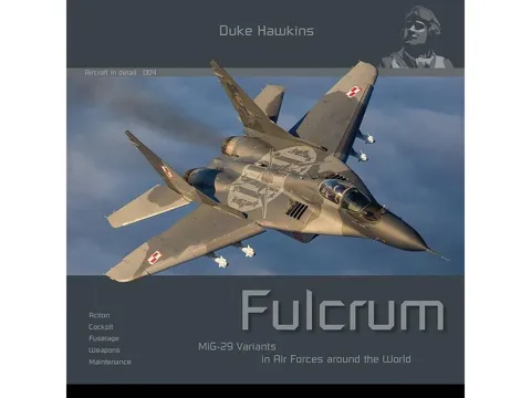 Obálka publikace Duke Hawkins MiG-29 Fulcrum od HMH Publications, 116 stran, anglicky