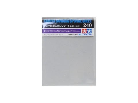 Brusná houbička Tamiya 87162 Sanding Sponge Sheet se zrnitostí 240 v originálním balení