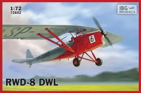 Krabice plastikové stavebnice IBG Models 72502 RWD-8 DWL v měřítku 1/72