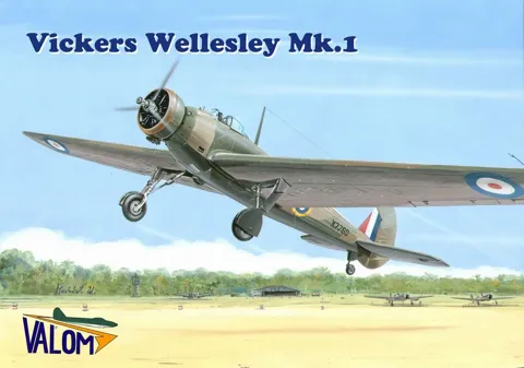 Krabice stavebnice Valom 72078 Vickers Wellesley Mk.I v měřítku 1/72