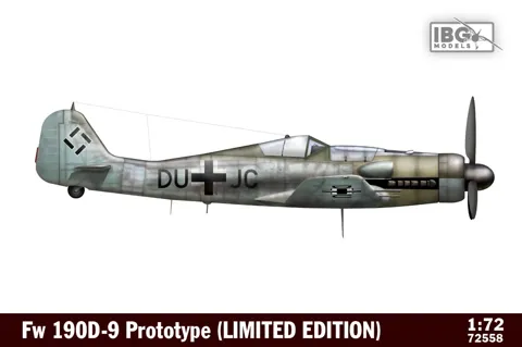 1/72 Fw 190D-9 Prototype (LIMITED EDITION, will include additional 3d printed parts)