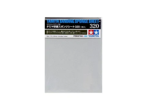 Brusná houbička Tamiya 87163 Sanding Sponge Sheet se zrnitostí 320 v originálním balení