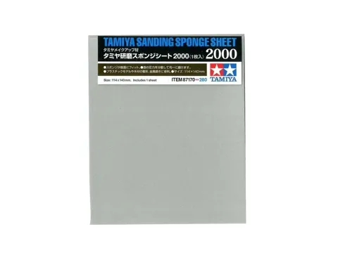 Brusná houbička Tamiya 87170 Sanding Sponge Sheet se zrnitostí 2000 v originálním balení