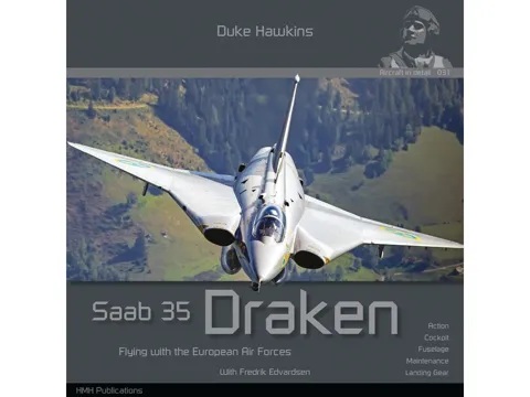 Obálka publikace Duke Hawkins: Saab 35 Draken od HMH Publications, 116 stran, angličtina