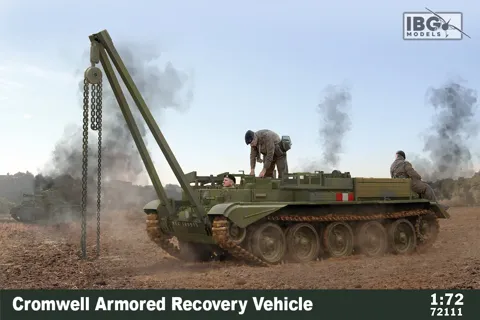 Krabice plastikové stavebnice IBG Models 72111 Cromwell ARV v měřítku 1/72
