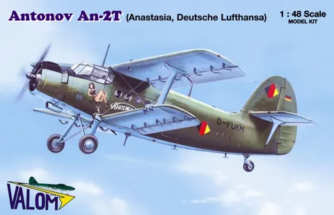 Krabice stavebnice Valom 48007 Antonov An-2T v měřítku 1/48 s civilním označením