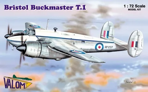 Krabice plastikové stavebnice Valom 72065 Bristol Buckmaster T.1 v měřítku 1/72