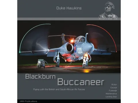 Obálka publikace Duke Hawkins DH036 Blackburn Buccaneer od HMH Publications, 140 stran