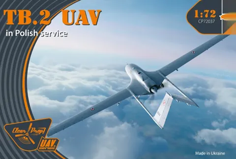 Krabice stavebnice Clear Prop CP72037 TB.2 UAV v polských službách v měřítku 1/72, Starter kit