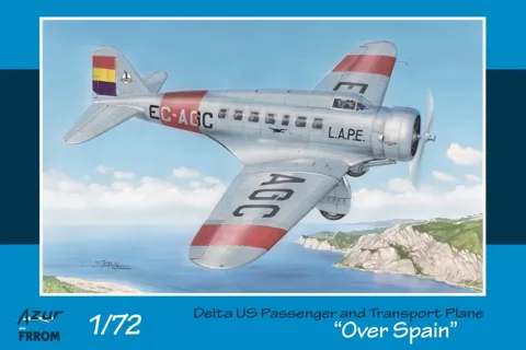 Krabice plastikové stavebnice FRROM FR0033 Northrop Delta v měřítku 1/72