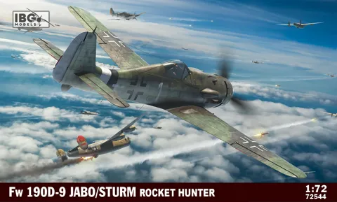 Krabice stavebnice IBG Models 72544 Fw 190D-9 JABO/STURM v měřítku 1/72