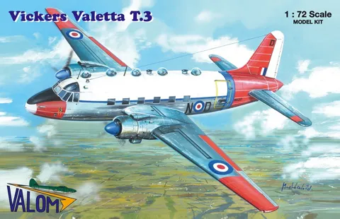 Krabice stavebnice Valom 1/72 Vickers Valetta T.3, kód 72143