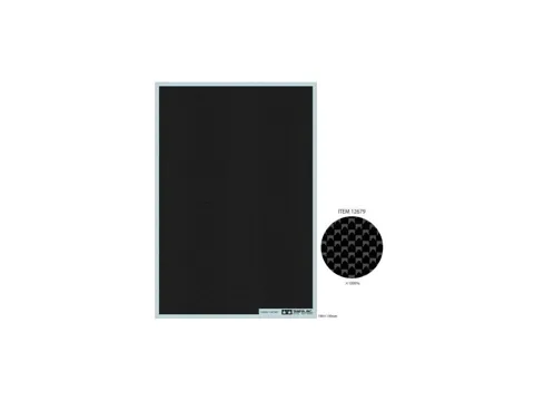 Aršík obtisků Tamiya 12679 Carbon Decal Plain F s karbonovým vzorem