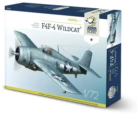 Krabice stavebnice Arma Hobby 70048 F4F-4 Wildcat v měřítku 1/72