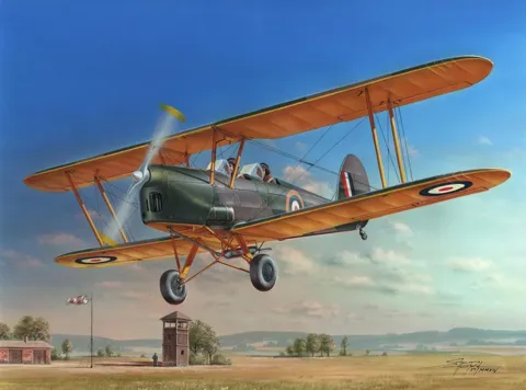 Krabice plastikové stavebnice FRROM 1/72 Stampe SV.4B United Kingdom s britským cvičným dvouplošníkem