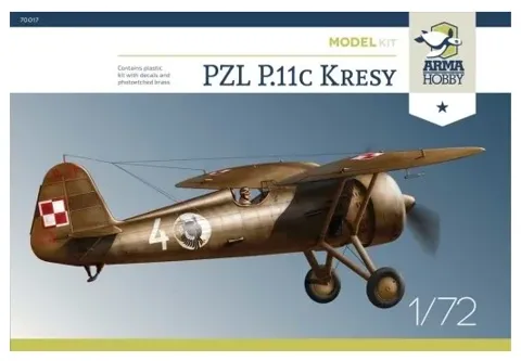 Krabice stavebnice Arma Hobby 70017 PZL P.11c Kresy v měřítku 1/72