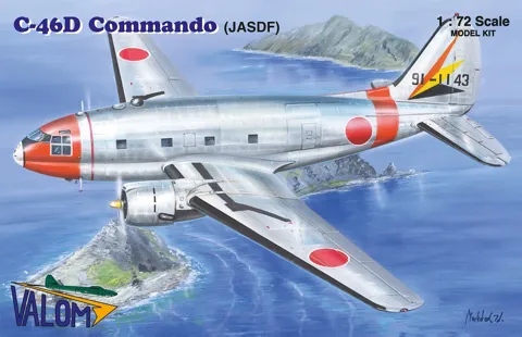 Krabice stavebnice Valom 72151 Curtiss C-46D Commando JASDF v měřítku 1/72