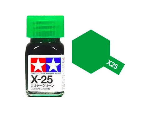 Skleněná lahvička emailové barvy Tamiya Enamel XF-25 Light Sea Grey 10 ml